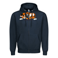 Navy Hallowen Panda Zipper Hoodie - LillyAllenDesigns