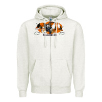 Oatmeal Heather Hallowen Panda Zipper Hoodie - LillyAllenDesigns