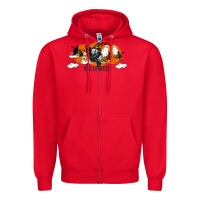 Red Hallowen Panda Zipper Hoodie - LillyAllenDesigns