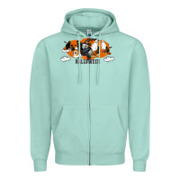 Seafoam Hallowen Panda Zipper Hoodie - LillyAllenDesigns