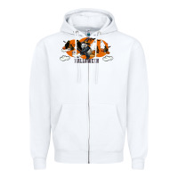 White Hallowen Panda Zipper Hoodie - LillyAllenDesigns