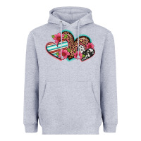 Heather Grey easter spring western hearts Heavyweight Hoodie - Artiststas