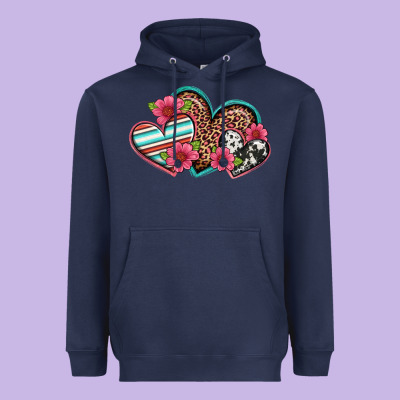 Easter Spring Western Hearts Heavyweight Hoodie Designed By Artiststas