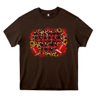 Chocolate Brown game day football Heavy Core Tee - JahusDesignShop