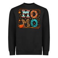Black Fall Autumn Leopard Momo Heavyweight Sweatshirt - LillyAllenDesigns