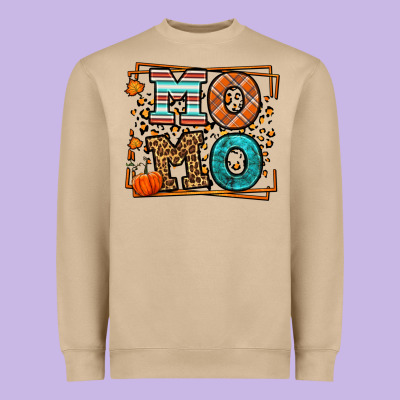 Fall Autumn Leopard Momo Heavyweight Sweatshirt Designed By Lillyallendesigns