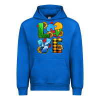 Cobalt love with heart sunflower Urban Hoodie - AdoDesignShop