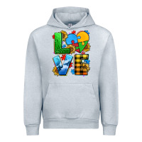 Heather Grey love with heart sunflower Urban Hoodie - AdoDesignShop
