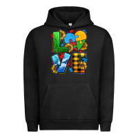 Pigment Black love with heart sunflower Urban Hoodie - AdoDesignShop