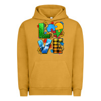 Pigment Peanut Butter love with heart sunflower Urban Hoodie - AdoDesignShop