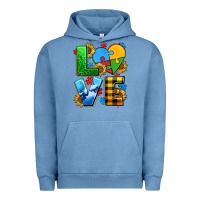 Love With Heart Sunflower Urban Hoodie | Teevron