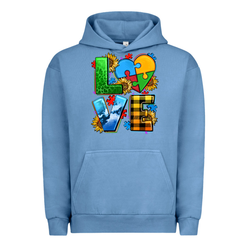 Love With Heart Sunflower Urban Hoodie by AdoDesignShop | Teevron