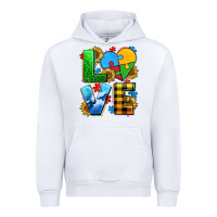 White love with heart sunflower Urban Hoodie - AdoDesignShop