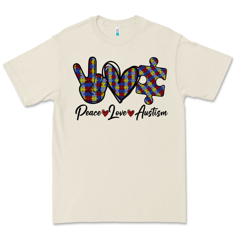 Peace Love Autism Premium Tee by Bettercallsaul | Teevron