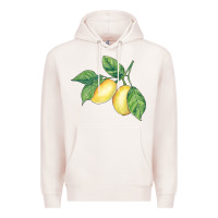 Pale Pink lemons Premium Hoodie - BundleAndBundleShop