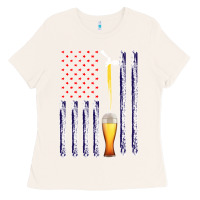 Bone American Flag Beer Ladies Tee - Bettercallsaul