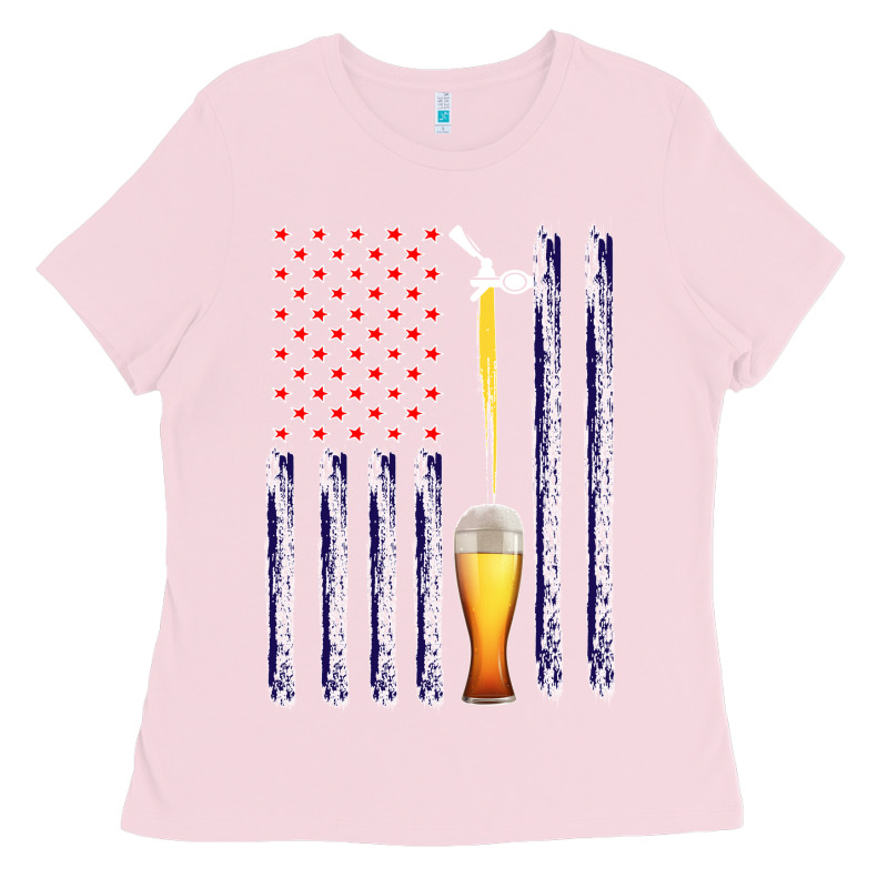 American Flag Beer Ladies Tee by Bettercallsaul | Teevron