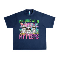 Navy chilling with my peeps easter bunnies cowgirl cowg Urban Heavy Tee - CowGirlArtShop