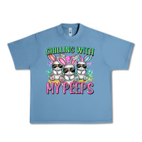 Pebble Blue chilling with my peeps easter bunnies cowgirl cowg Urban Heavy Tee - CowGirlArtShop