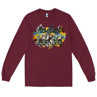 Burgundy Rodeo mom mother's day Long Sleeve Tee - HowdyJamesFarm