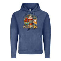 Vintage Denim just a girl who loves pumpkin spice Vintage Hoodie - CowGirlArtShop