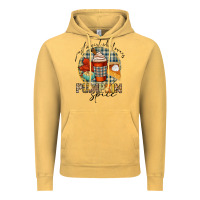 Vintage Mustard just a girl who loves pumpkin spice Vintage Hoodie - CowGirlArtShop