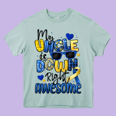 My Uncle Is Down Right Awesome Heavy Core Tee Designed By Artiststas