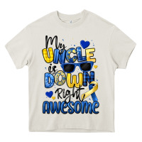 Cream my uncle is down right awesome Heavy Core Tee - Artiststas