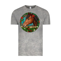Cloud Rock Western Horse Christmas Vintage Tee - RanaPortraitStore