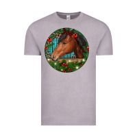 Vintage Zinc Western Horse Christmas Vintage Tee - RanaPortraitStore