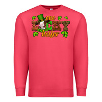 Cardinal st patricks one lucky heifer baby cow Premium Sweatshirt - Artiststas