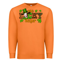 Carrot st patricks one lucky heifer baby cow Premium Sweatshirt - Artiststas