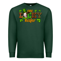 Sports Green st patricks one lucky heifer baby cow Premium Sweatshirt - Artiststas