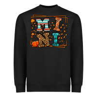 Black Fall Autumn Leopard Mini Heavyweight Sweatshirt - LillyAllenDesigns
