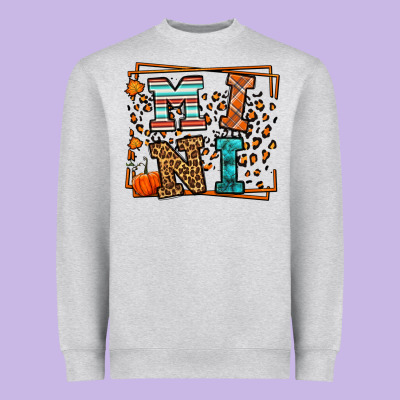 Fall Autumn Leopard Mini Heavyweight Sweatshirt Designed By Lillyallendesigns