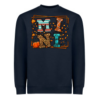 Navy Fall Autumn Leopard Mini Heavyweight Sweatshirt - LillyAllenDesigns