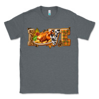 Charcoal Heather Love with Turkey Classic Tee - texasbilliewilder