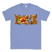 Colony Blue Love with Turkey Classic Tee - texasbilliewilder