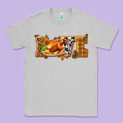 Love With Turkey Classic Tee Designed By Texasbilliewilder