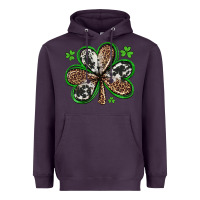 Plum western st patricks day shamrocks Heavyweight Hoodie - Artiststas