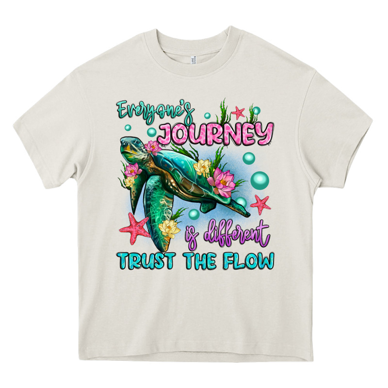 Everyone's Journey Is Different Trust The Flow Heavy Core Tee by Artiststas | Teevron
