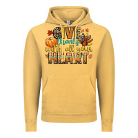 Vintage Mustard give thanks with all your heart Vintage Hoodie - CowGirlArtShop