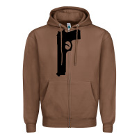 Chestnut THE SOPRANOS GUN Zipper Hoodie - minhPixels