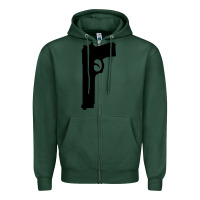 Sports Green THE SOPRANOS GUN Zipper Hoodie - minhPixels