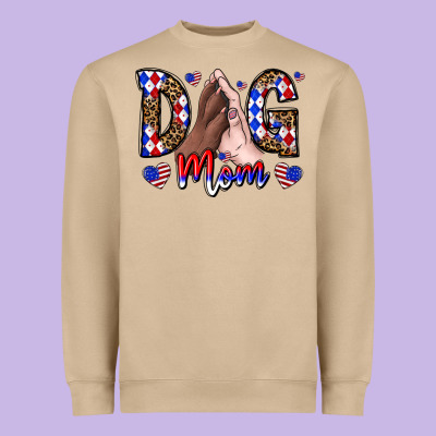 America Dog Mama Heavyweight Sweatshirt Designed By Cowhidedigitalart