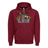 Burgundy class of 2022 senior Zipper Hoodie - SublimationCraftShop