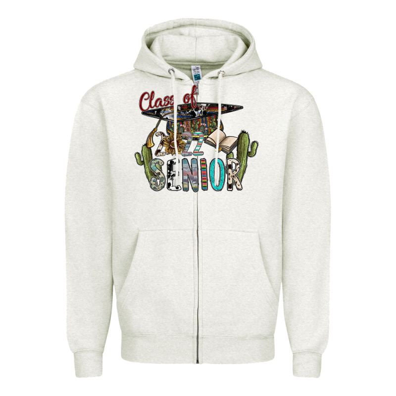 Class Of 2022 Senior Zipper Hoodie by SublimationCraftShop | Teevron