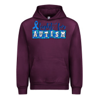 Mauve Wine fight for autism Urban Hoodie - AdoDesignShop