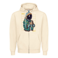 Sandshell astronaut space travel retro aesthetic streetwear t shirt Zipper Hoodie - minhPixels