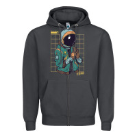 Smoke astronaut space travel retro aesthetic streetwear t shirt Zipper Hoodie - minhPixels